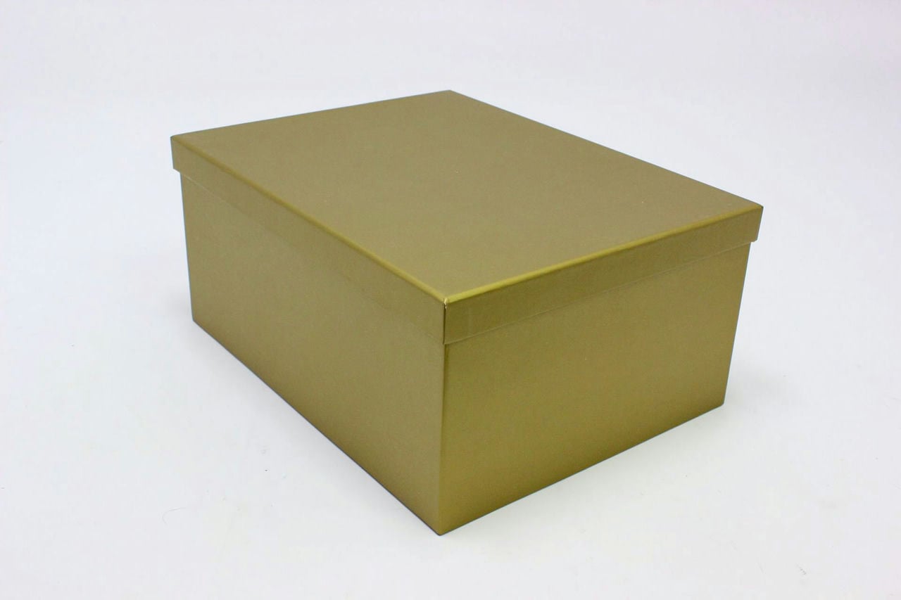 Коробка прямоугольная "Золотой" 34*26*15,3 см (Арт) 90005587-1