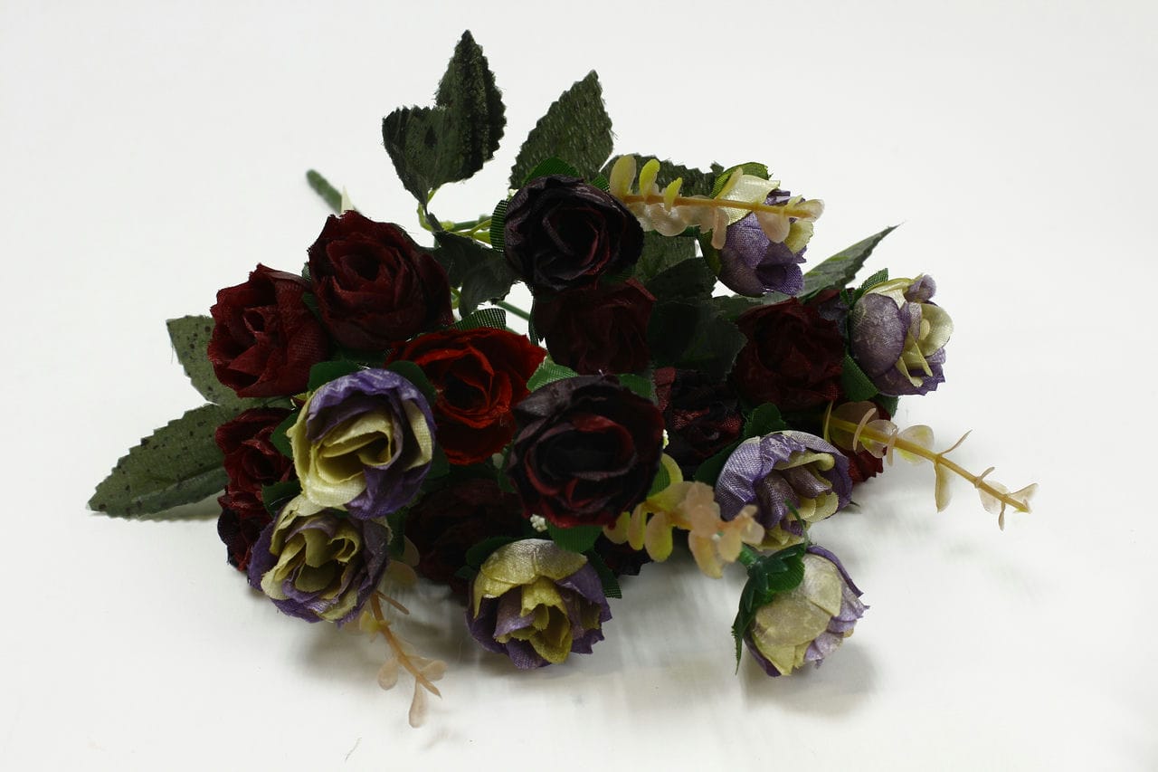 Букет мраморных роз "Шанталь" Н35см Фиолетовый