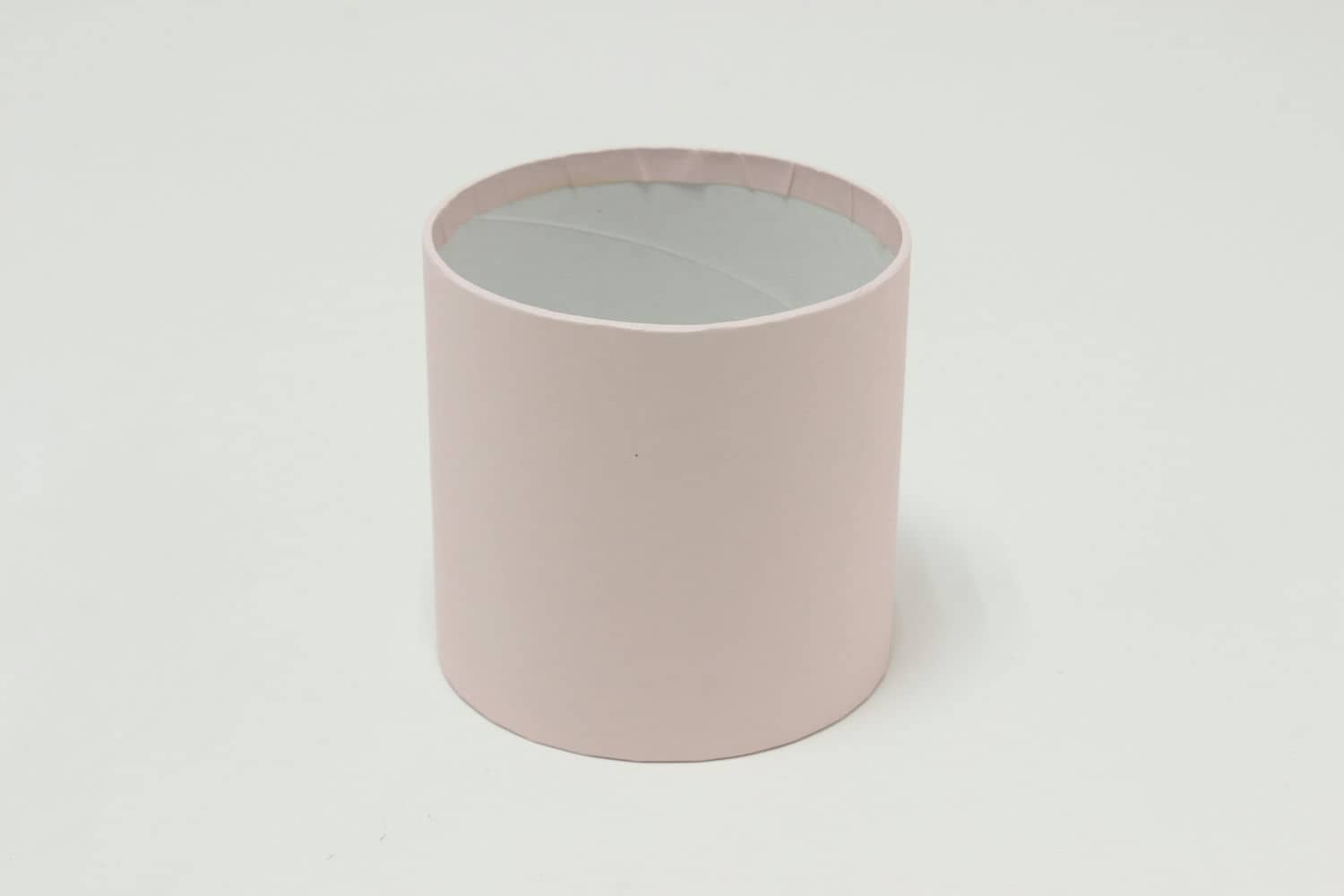 Коробка цилиндр "Exclusive" (без крышки) 12*12 см, Розовый пастель (Арт) КЦБ-0035/5