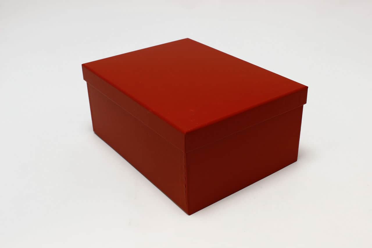 Коробка прямоугольная "Classic" Красный 28*21*12.3 см (Арт) 721604/1535-4