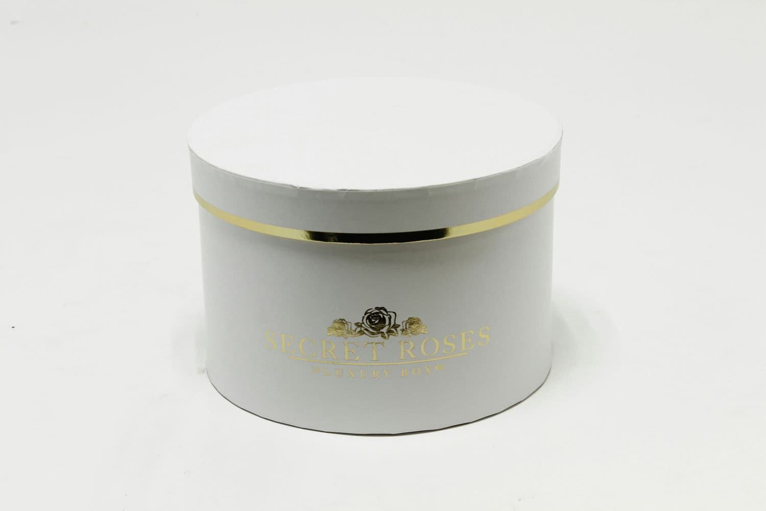 Коробка Круг "Secret Roses" 18*12 см, Белый (Арт) 720885/2-5
