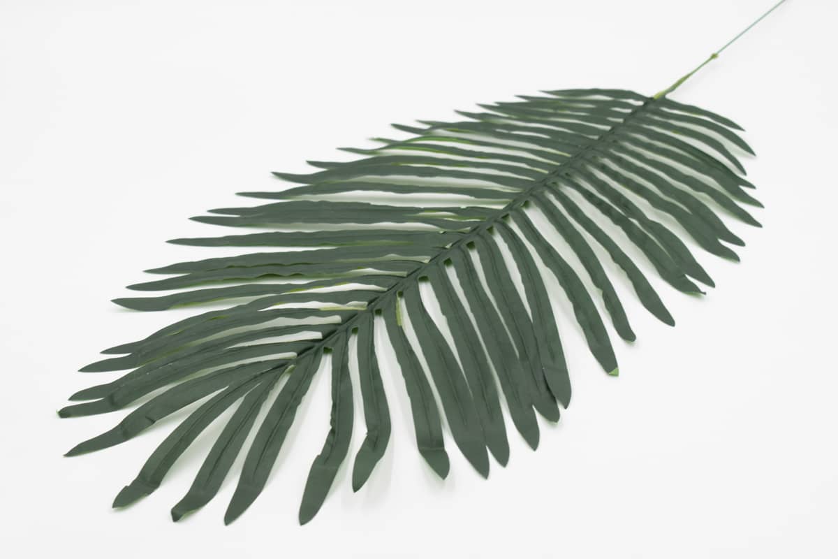 Лист финиковой пальмы H67см Серый