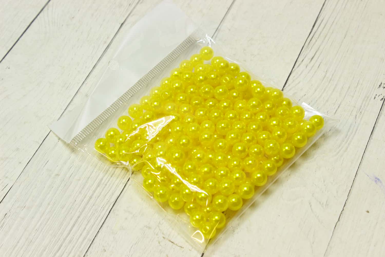 Бусинки 8 мм, 50 гр, Желтый №94