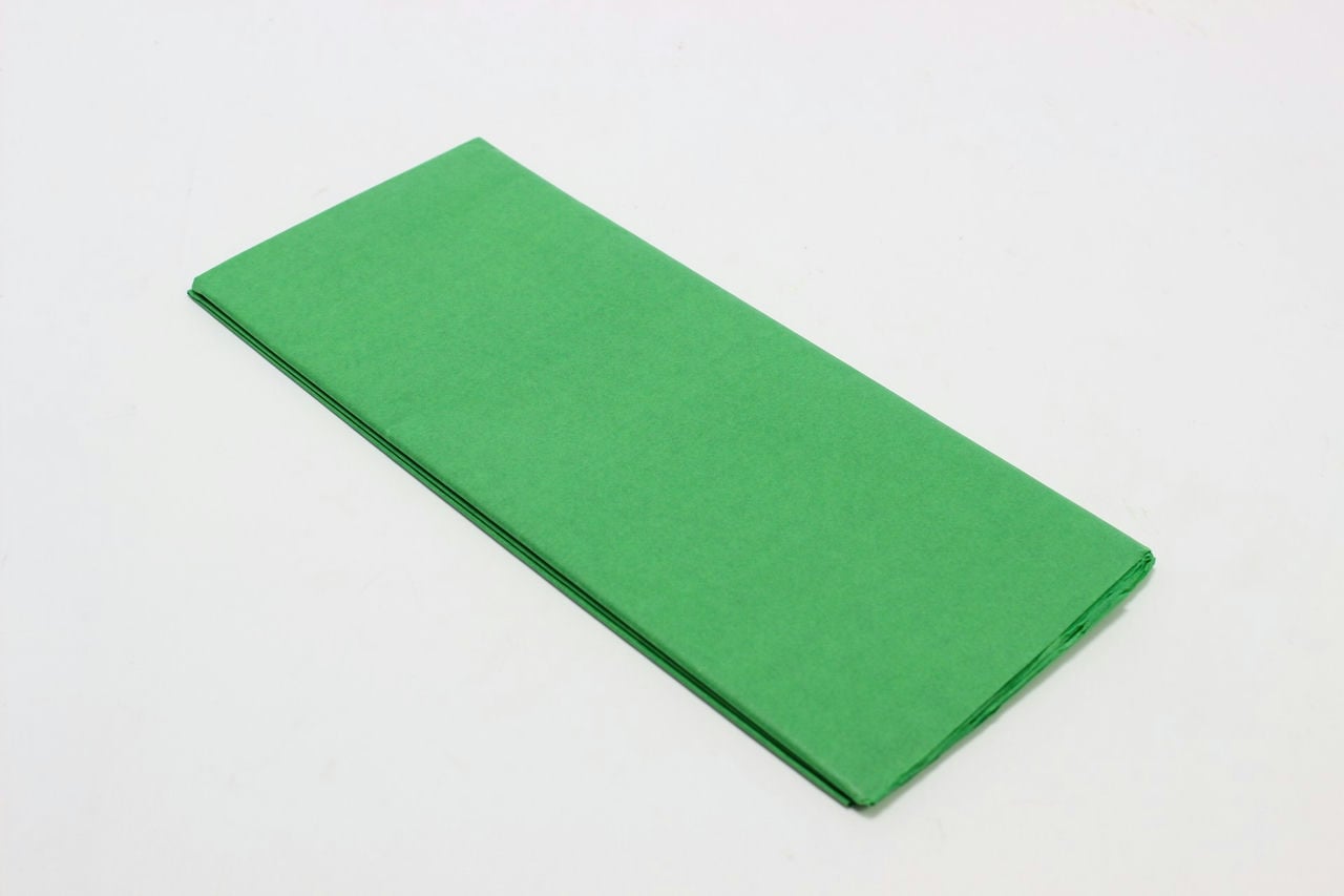Бумага тишью 50х66см,10 лист Р зеленый