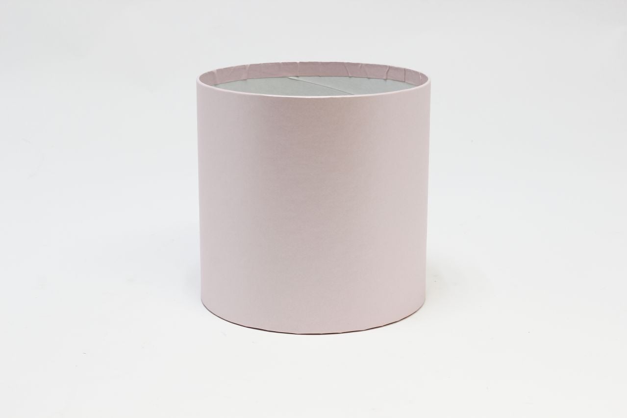 Коробка цилиндр "Exclusive" (без крышки) 16*16 см, Розовый перламутр (Арт) КЦБ-0016/2