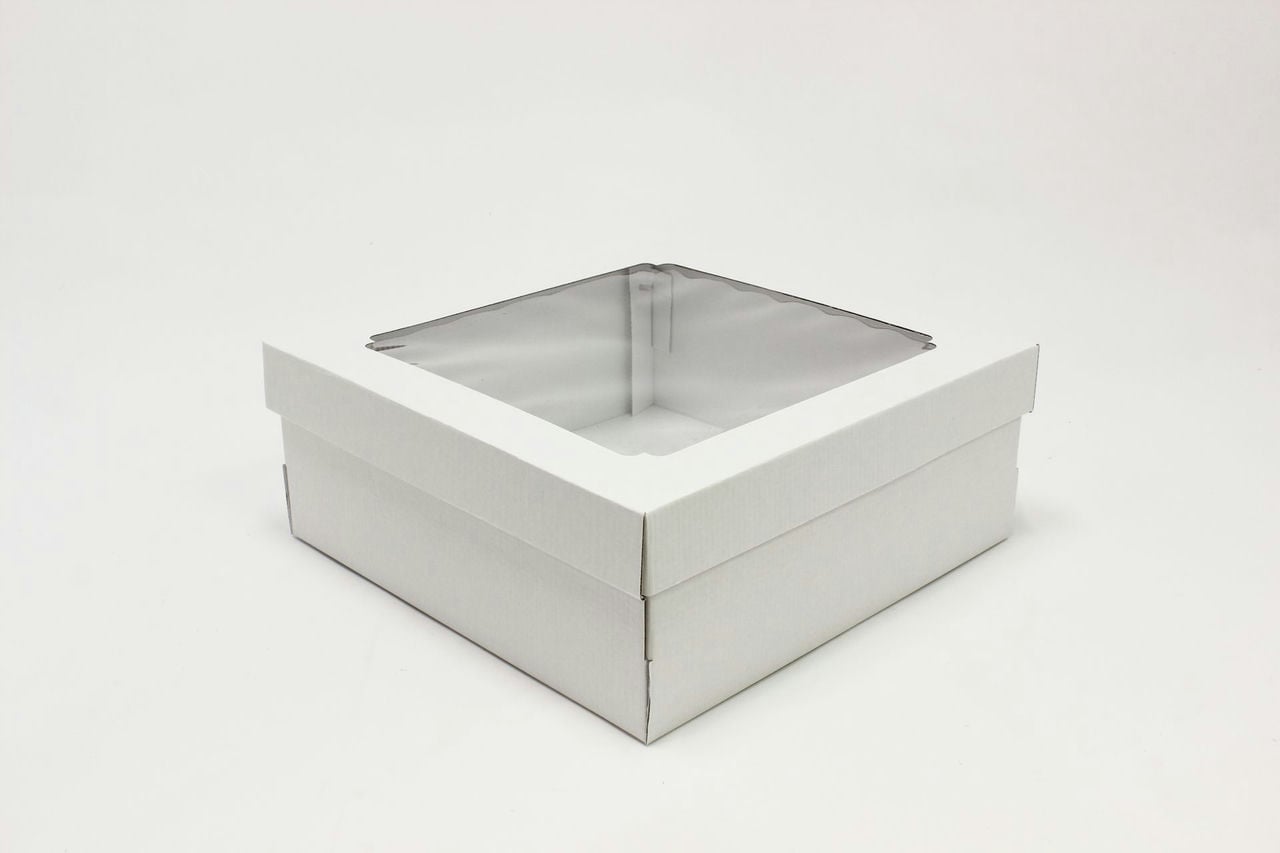 Коробка с окном H10.0, МГК белый, 300х300х120 мм  (Цена за 1шт)