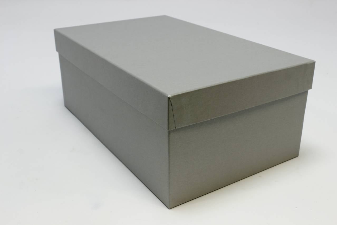 Коробка прямоугольник "Классик"  32*19.5*13 см, Перламутровое серебро (Арт) 88001285/1