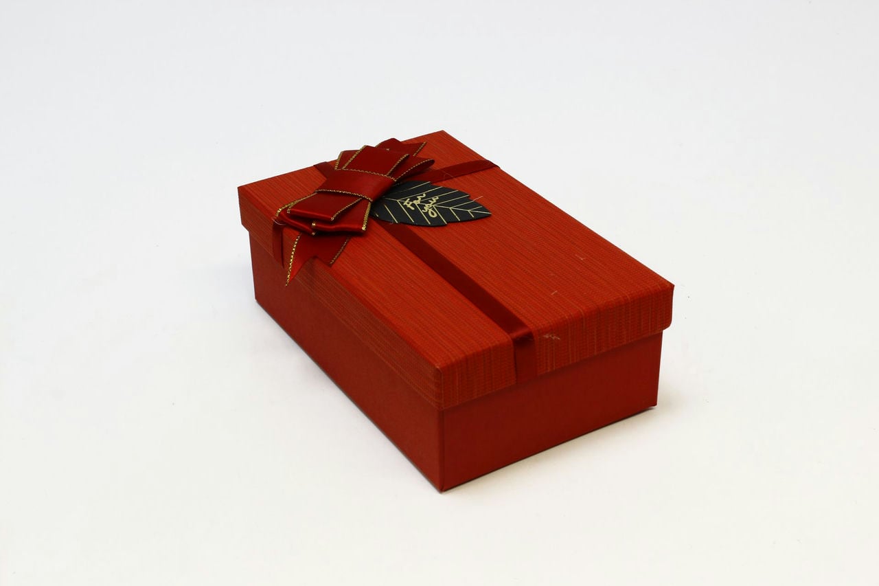 Коробка прямоугольник "For You" 19*12*6,5 см Красный (Арт) 7201540/10-3