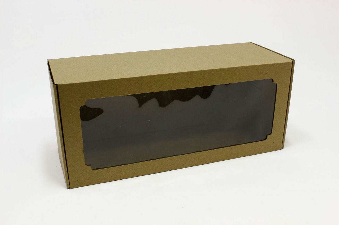 Коробка с окном F8.1, МГК бурый, 400х170х150 мм (Цена за 1шт) Коробка с окном F8.1, МГК бурый, 400х170х150 мм (Цена за 1шт)