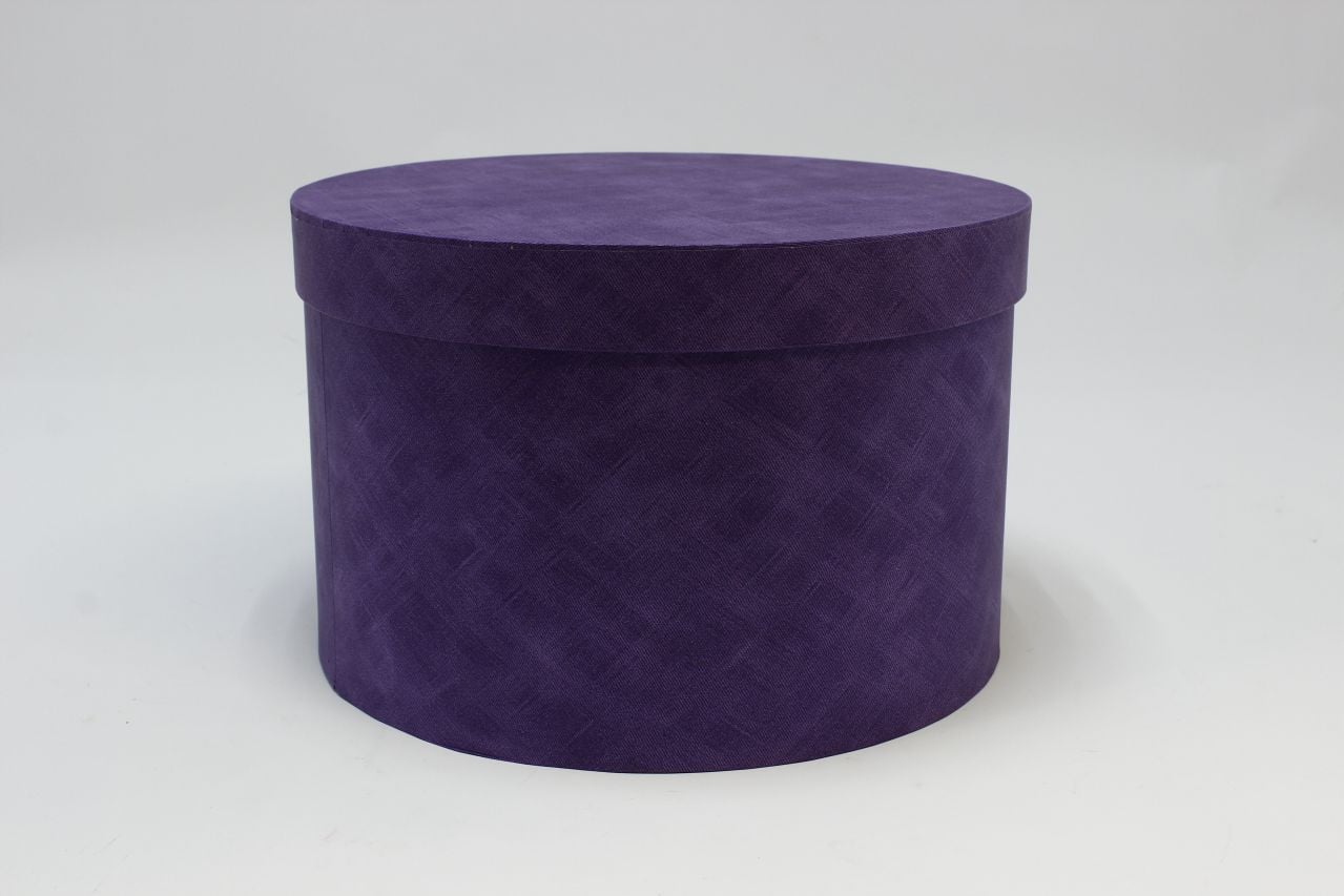 Подарочная коробка Круг "Текстура" 30*19 см Фиолетовый (Арт) 7218001/0043-2