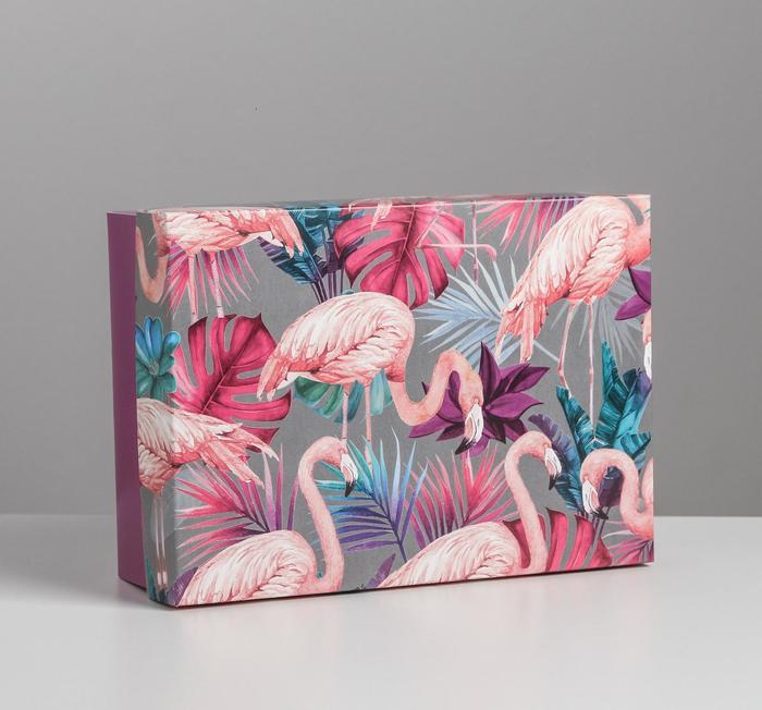Коробка складная «Фламинго»,  21 × 15 × 7 см 5111278