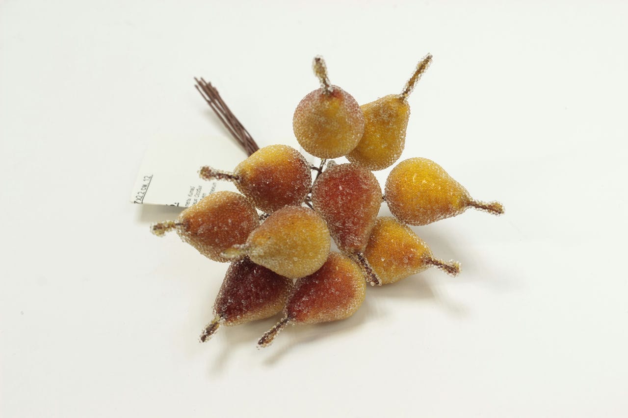 Связка груш на проволоке, 1,7х2,2 см, 12 шт Зеленый