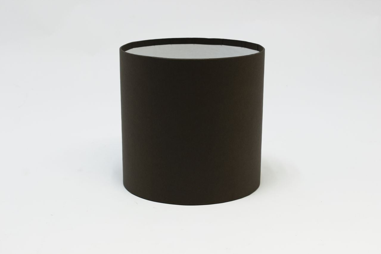 Коробка цилиндр "Exclusive" (без крышки) 16*16 см, Шоколад (Арт) КЦБ-0001/2