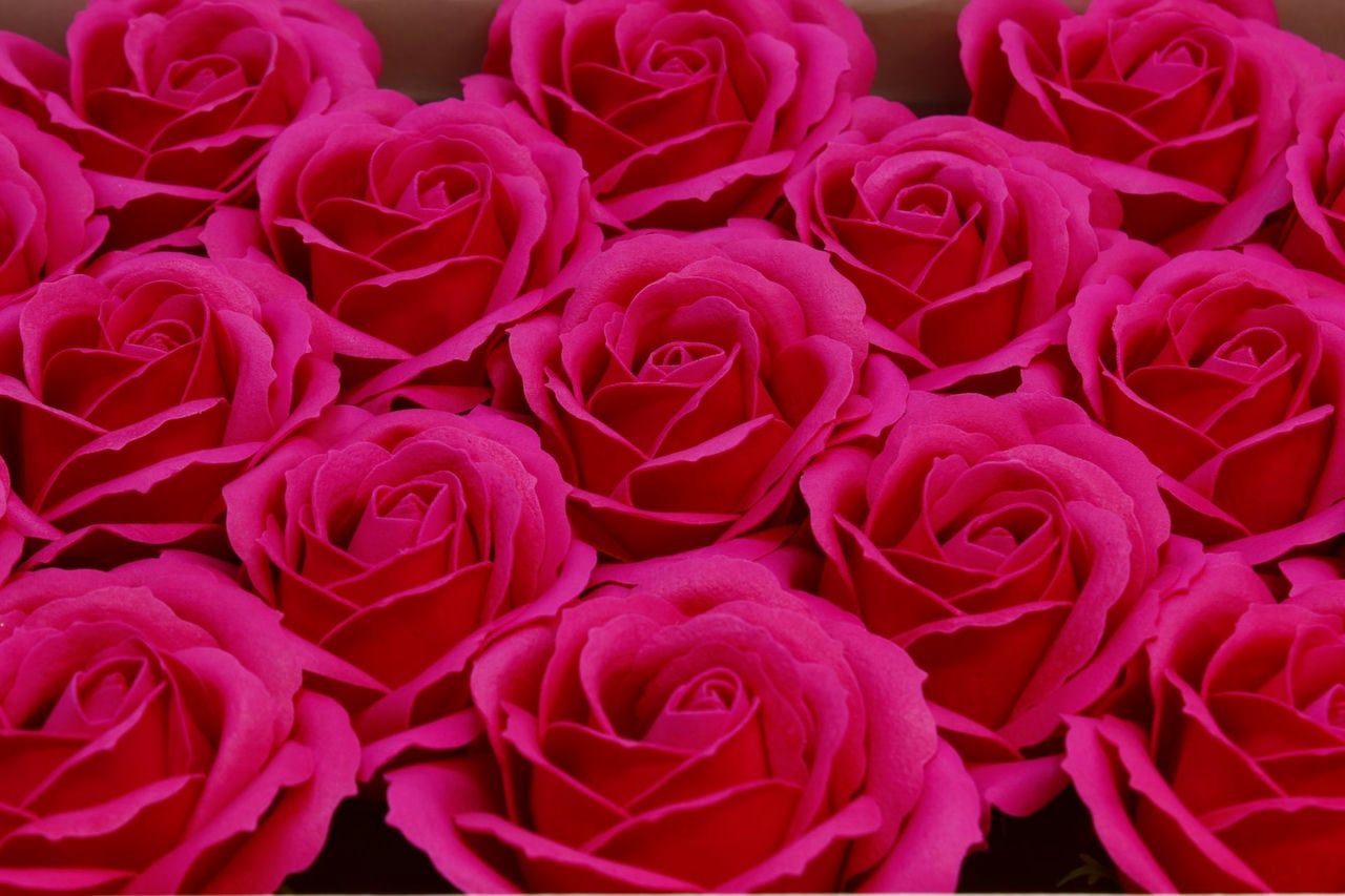 Декоративный цветок-мыло "Большая роза" 6,5*7 см Насыщенный пурпурно-красный (Арт) 420053/27А