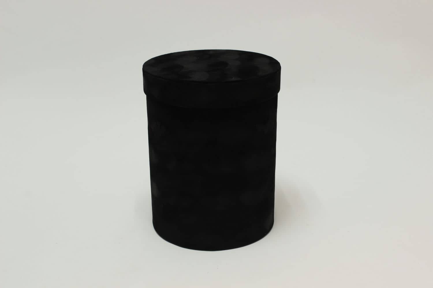 Коробка цилиндр бархатная "Velvet" 17*21,5 см, Чёрный (Арт) 720952/6-3