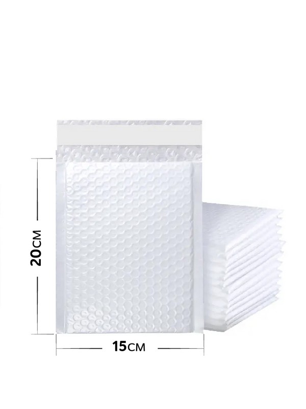 Пакет из воздушно пузырчатой пленки с клеевым клапаном 15х20 см (1упак/10шт)