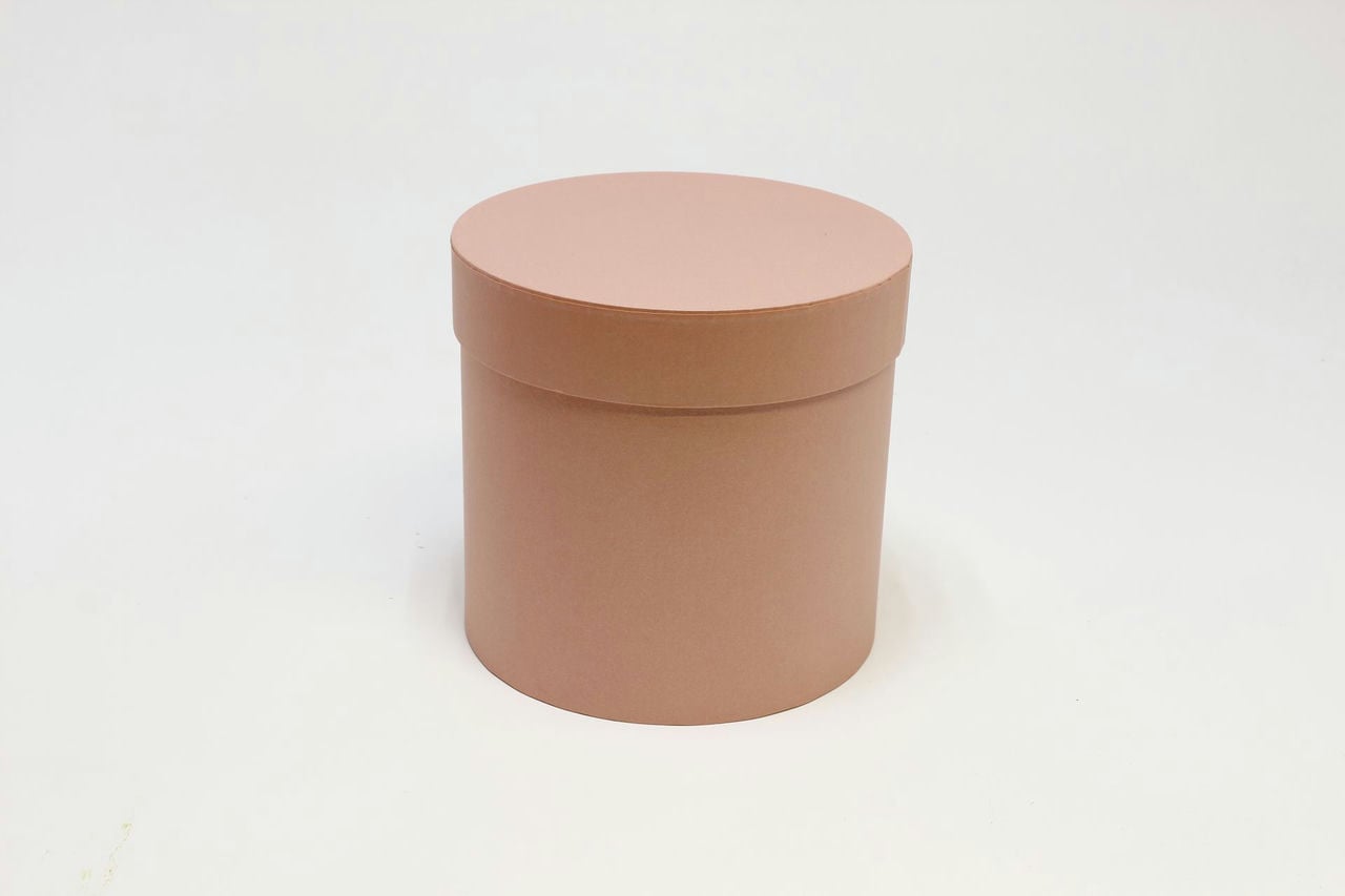 Коробка цилиндр "Exclusive" 16*16 см, розовый перламутр (Арт) КЦ-011/2