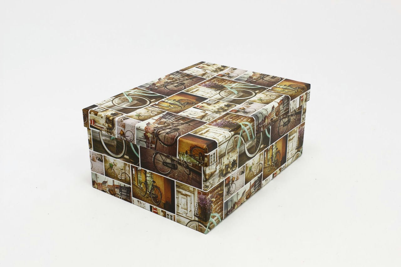Коробка прямоугольная "Ретро велосипед" 28*21*12,3 см (Арт) 721604/1142-4 Коробка прямоугольная "Ретро велосипед" 28*21*12,3 см (Арт) 721604/1142-4