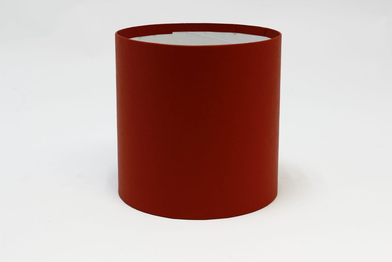 Коробка цилиндр "Exclusive" (без крышки) 18*18 см, Красный (Арт) КЦБ-0002/1