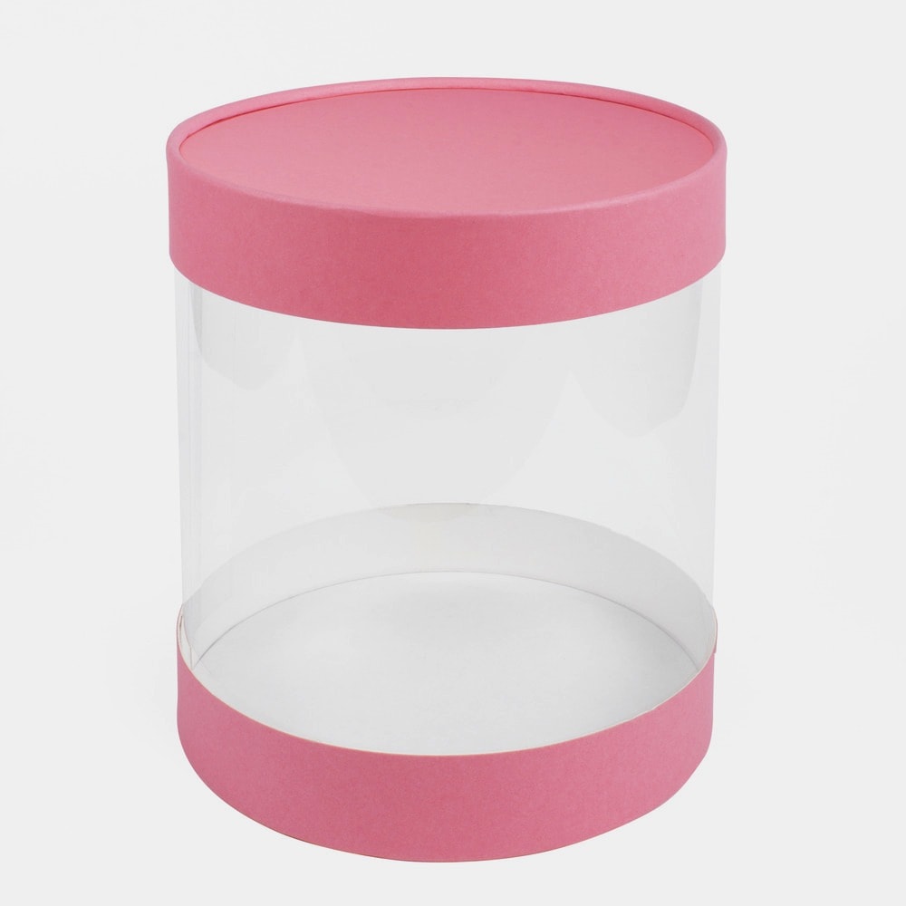 Подарочная коробка "Аквабокс" 25х20 см Розовый-фламинго