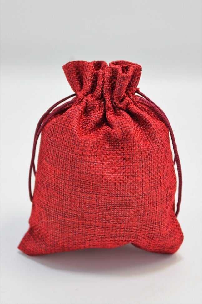 Мешочки из льна однотонные (микс) 12*15 см