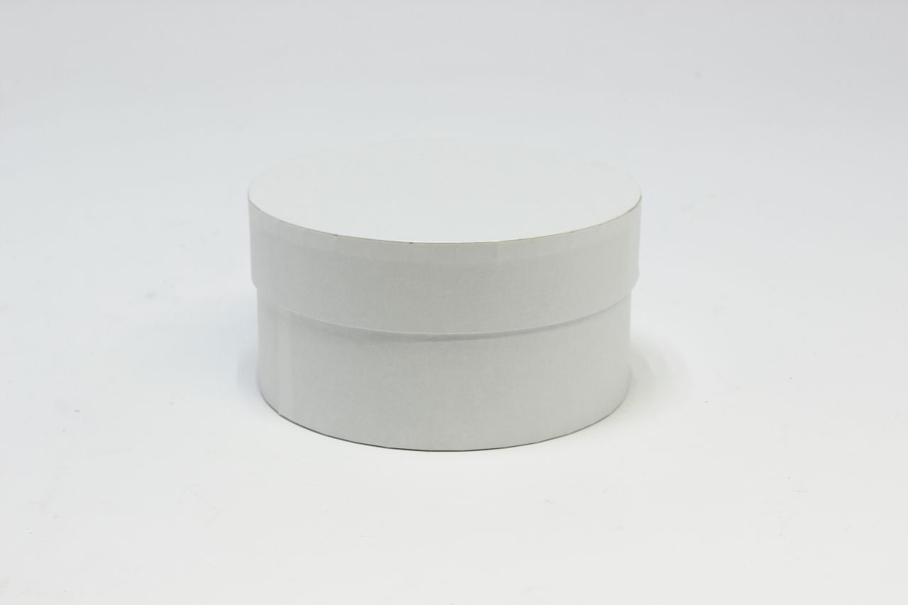 Коробка круг "Exclusive" 15*8 см, Белый перламутр (Арт) КЦК-00018/3