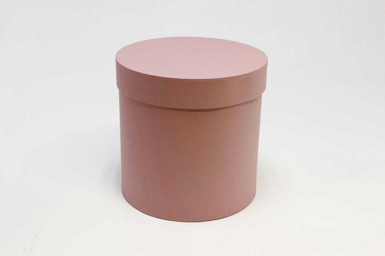 Коробка цилиндр "Exclusive" 18*18 см, розовый (Арт) КЦ-008/1