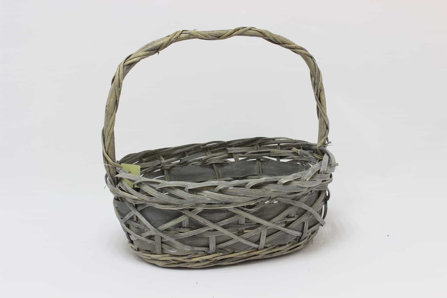 Корзина плетеная (ива) 36*28 H14 см, Серый (Арт) 88022923-2
