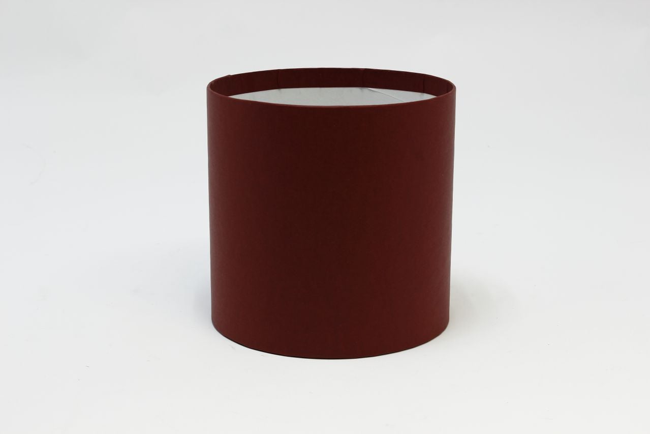 Коробка цилиндр "Exclusive" (без крышки) 16*16 см, Бордо (Арт) КЦБ-0011/2