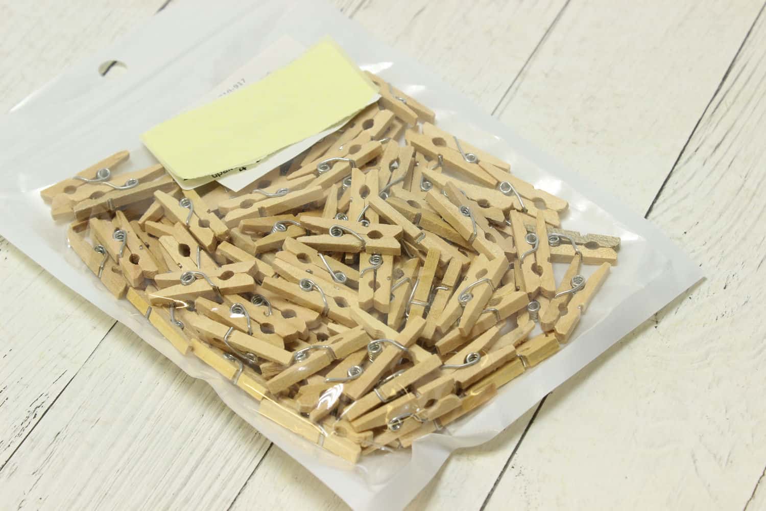 Прищепки деревянные 25 мм (100 шт) SF-2266, Натуральный