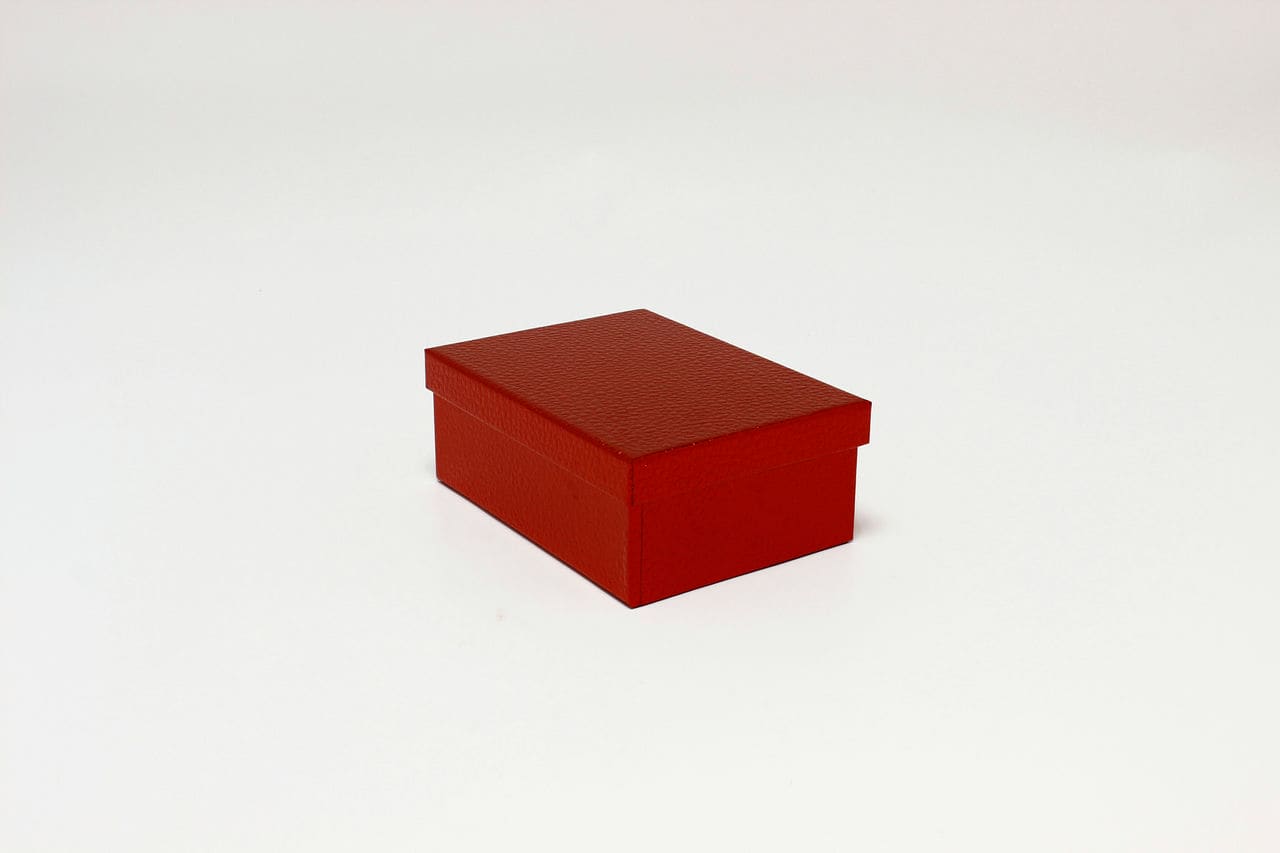 Коробка прямоугольник 22*16*8,5 см "Кожа крокодила" Красный (Арт) 7210808/0001-10
