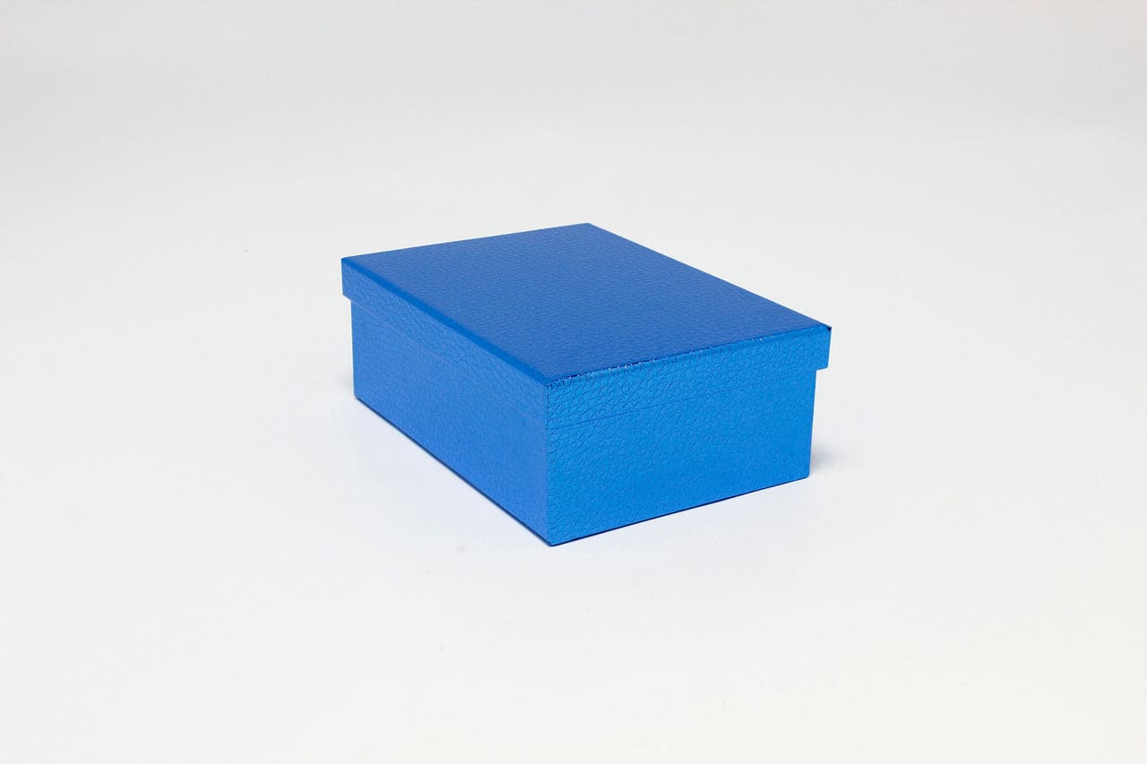 Коробка прямоугольник 28*20*10,5 см "Кожа крокодила" Синий (Арт) 7210808/0005-8