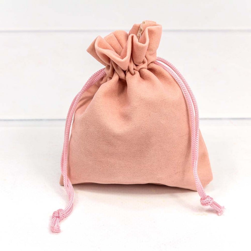 Мешочки бархатные 10*12 Розовый