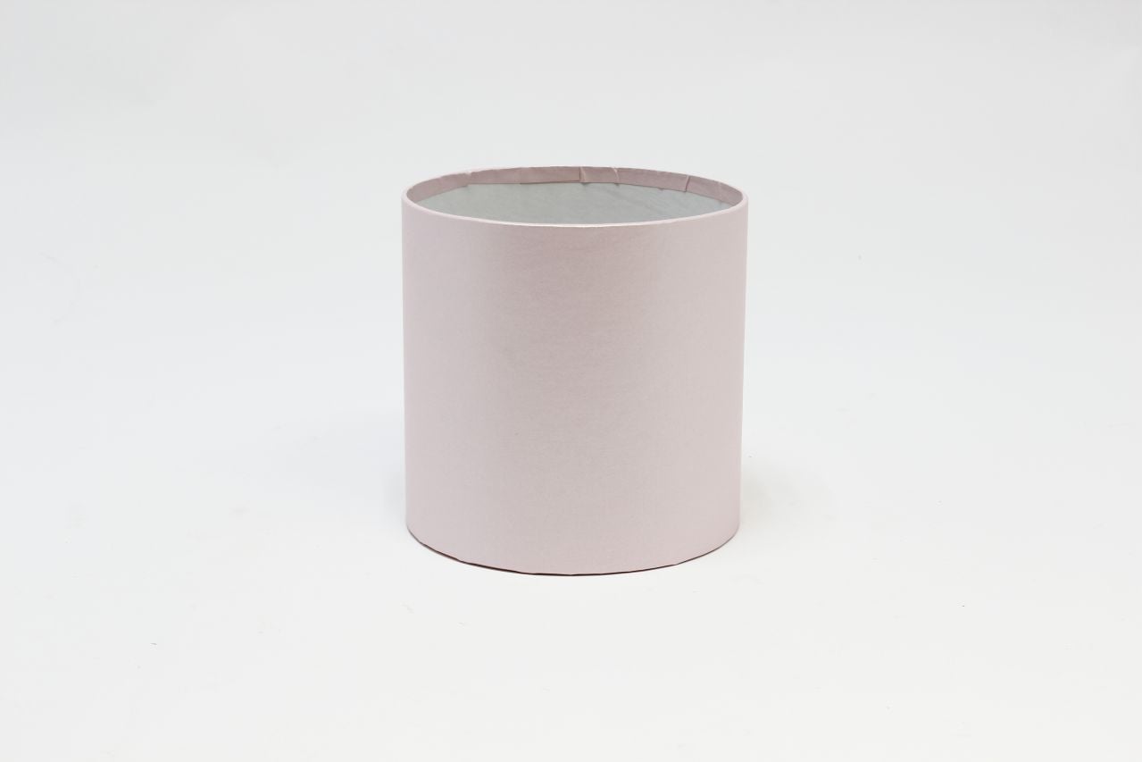Коробка цилиндр "Exclusive" (без крышки) 14*14 см, Розовый перламутр (Арт) КЦБ-0016/4