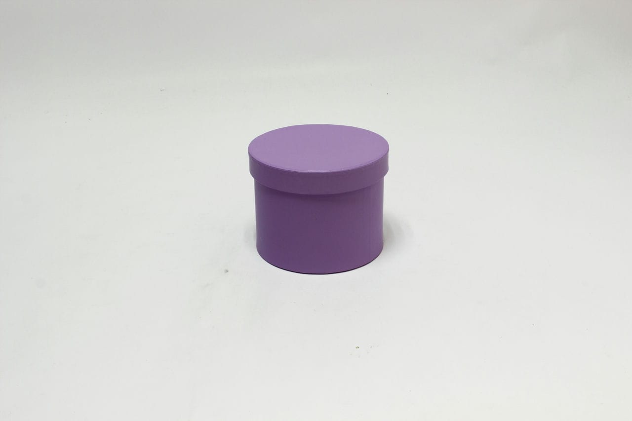 Коробка подарочная круг D15*11,5 см, Сиреневый (Арт) 72058/25-10