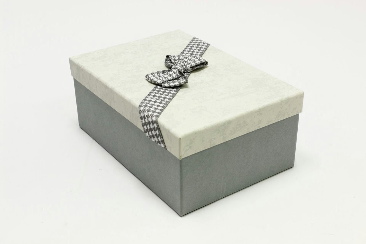 Коробка прямоугольник "Классика" Серый 23*16*9,5 см (Арт) 7201580/3-1