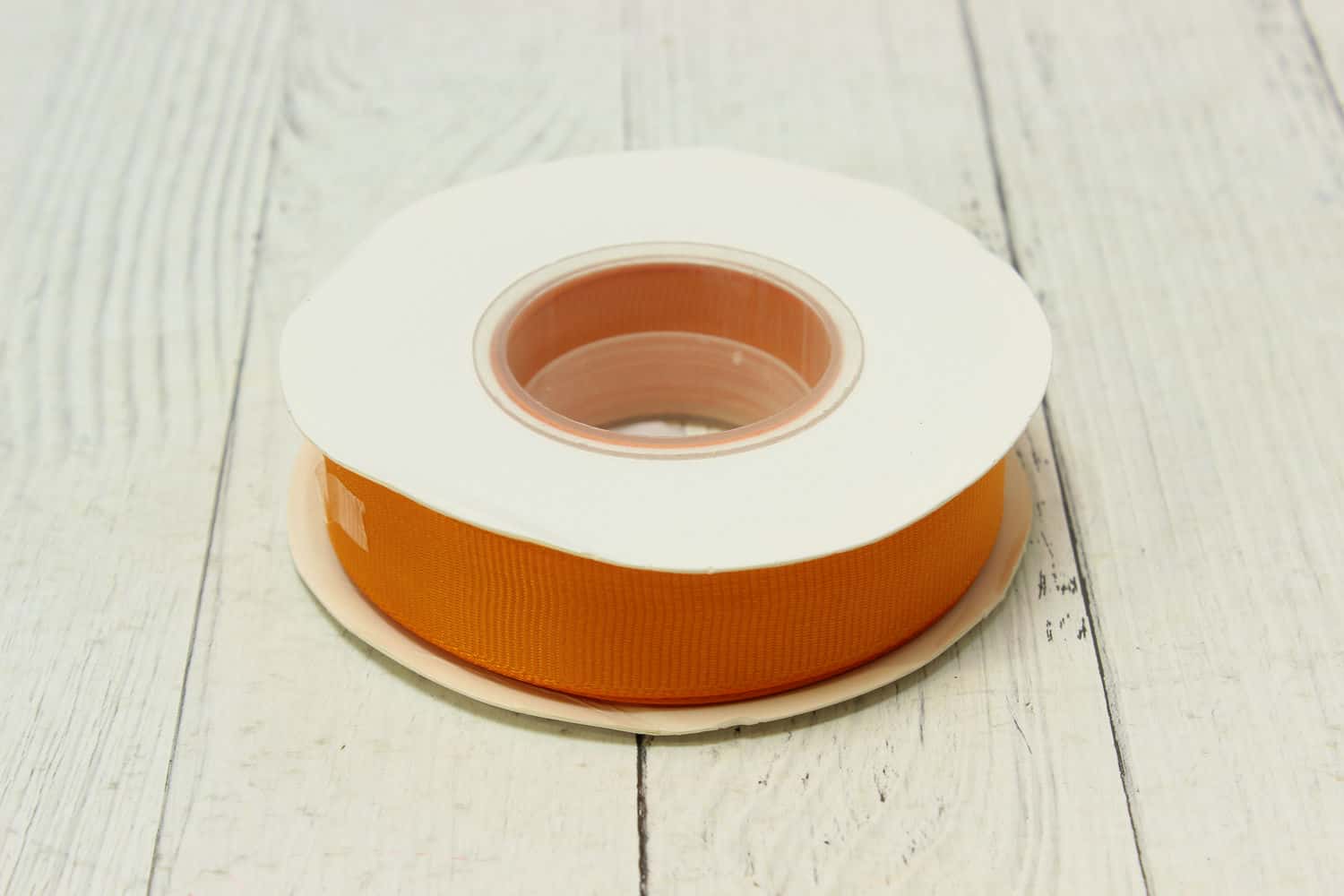 Лента репсовая 2 см*18,29м Оранжевый №24