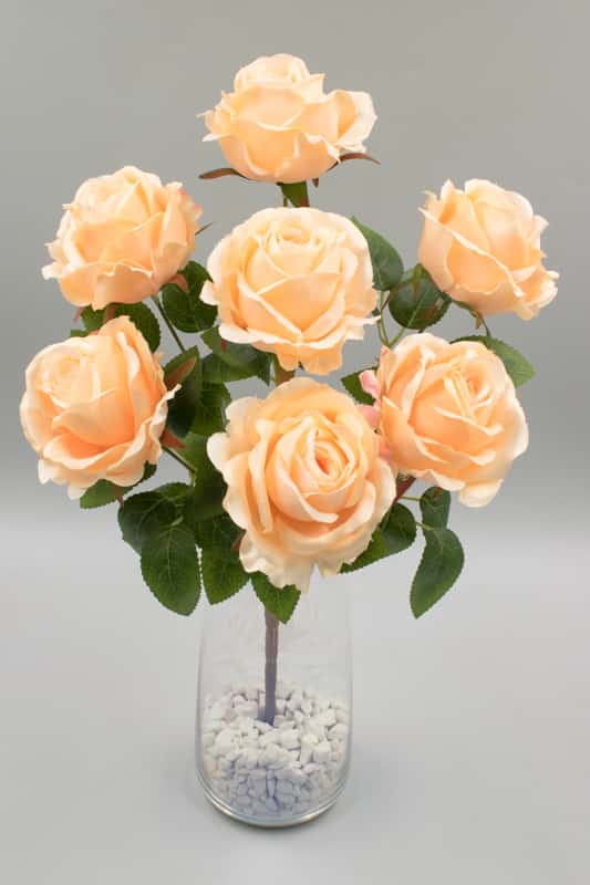 Букет роз "Алмаз" H43см Кремовый