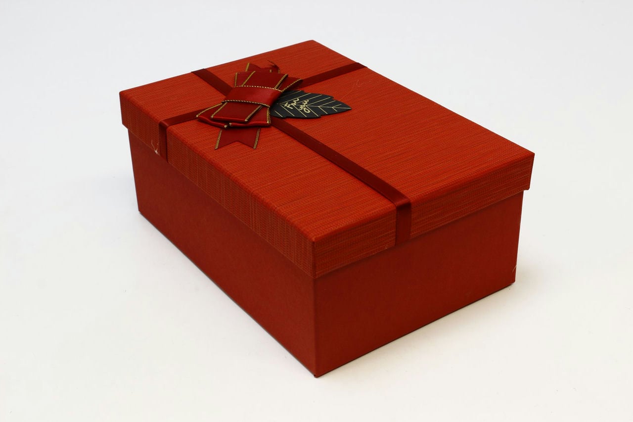 Коробка прямоугольник "For You" 23*16*9,5 см Красный (Арт) 7201540/10-1