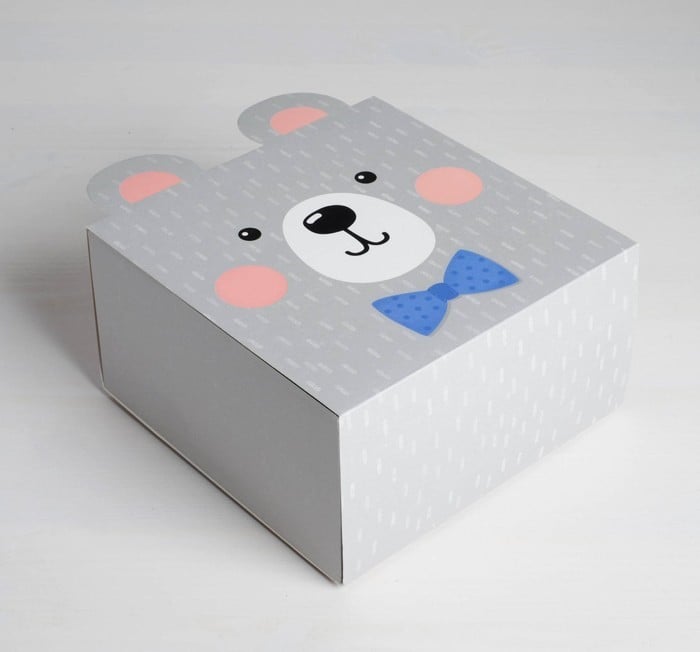Коробка складная «Медвежонок», 15 х 15 х 8 см 4623254