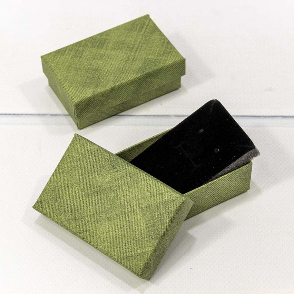 Коробка Прямоугольная 8*5*2,5 см, Зелёный