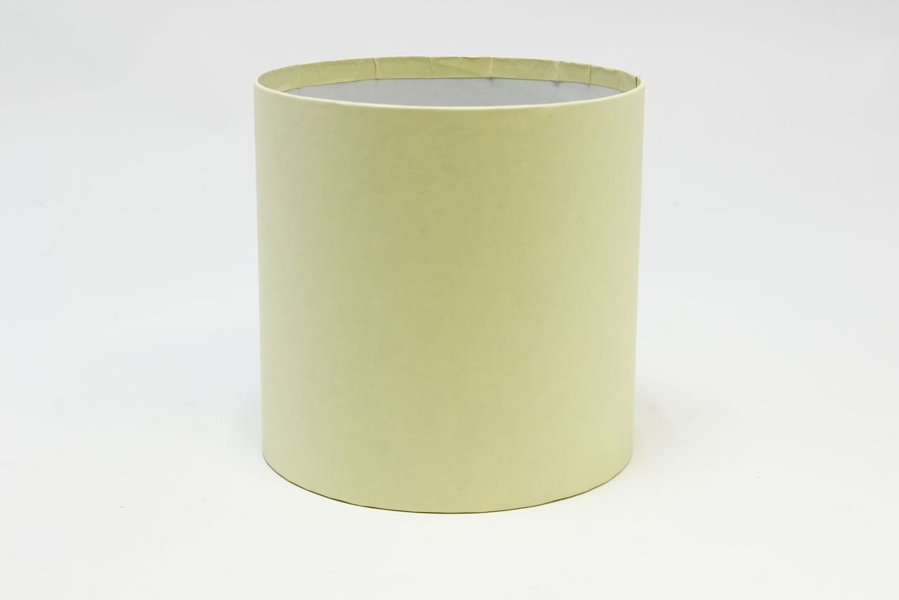 Коробка цилиндр "Exclusive" (без крышки) 18*18 см, Бежевый (Арт) КЦБ-0003/1