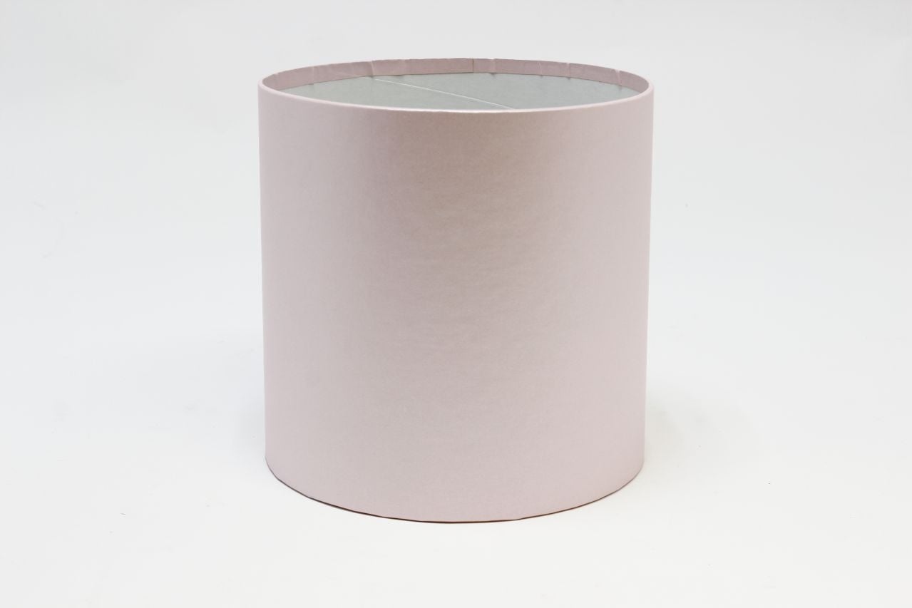 Коробка цилиндр "Exclusive" (без крышки) 18*18 см, Розовый перламутр (Арт) КЦБ-0016/1