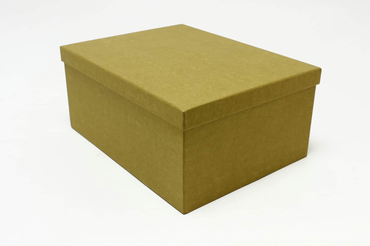 Коробка прямоугольная 34*26*15,3 см, Крафт  (Арт) 721604/1296-1