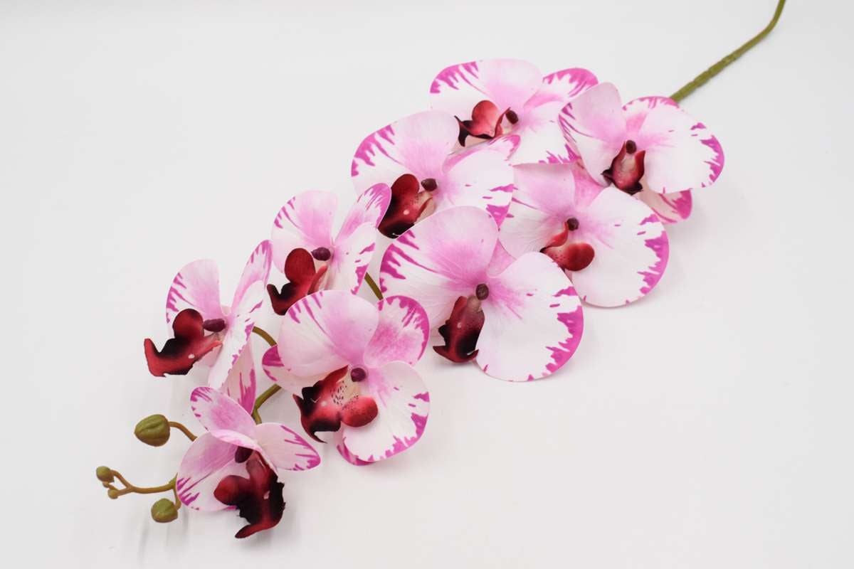 Ветка орхидея "Дора" H108см Нежно розовая