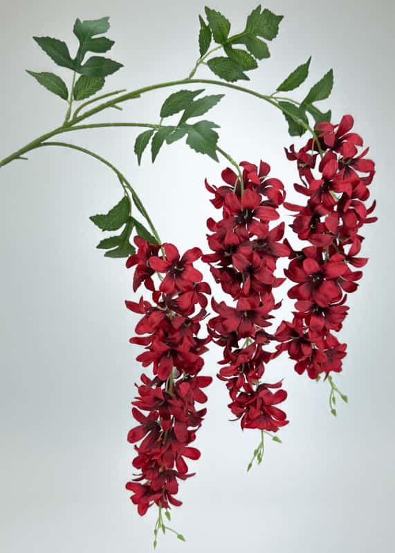 Ветка глициния" Надежда" H100см Красный