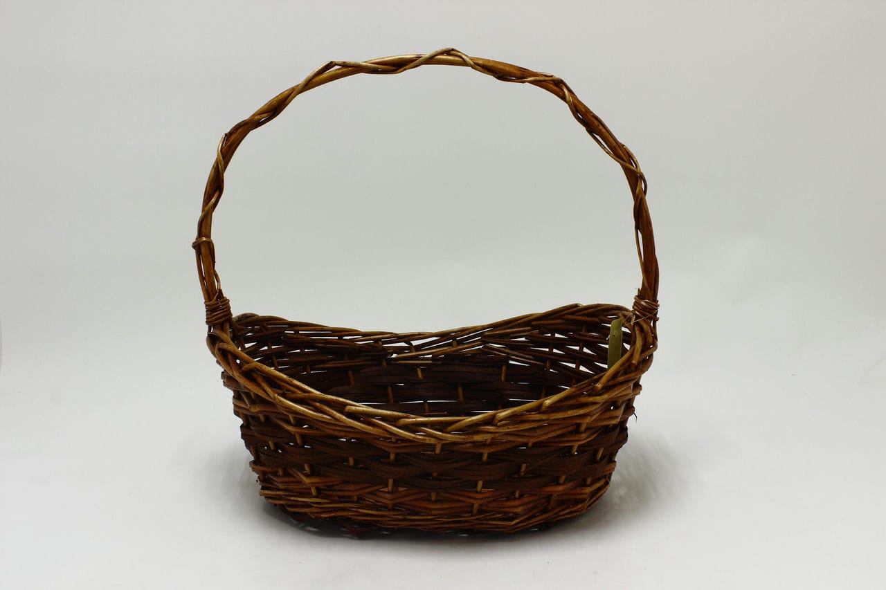 Корзина из Ивы (овальная) 40*30*Н17*Н14*НН41 см (Арт) 4840276-2