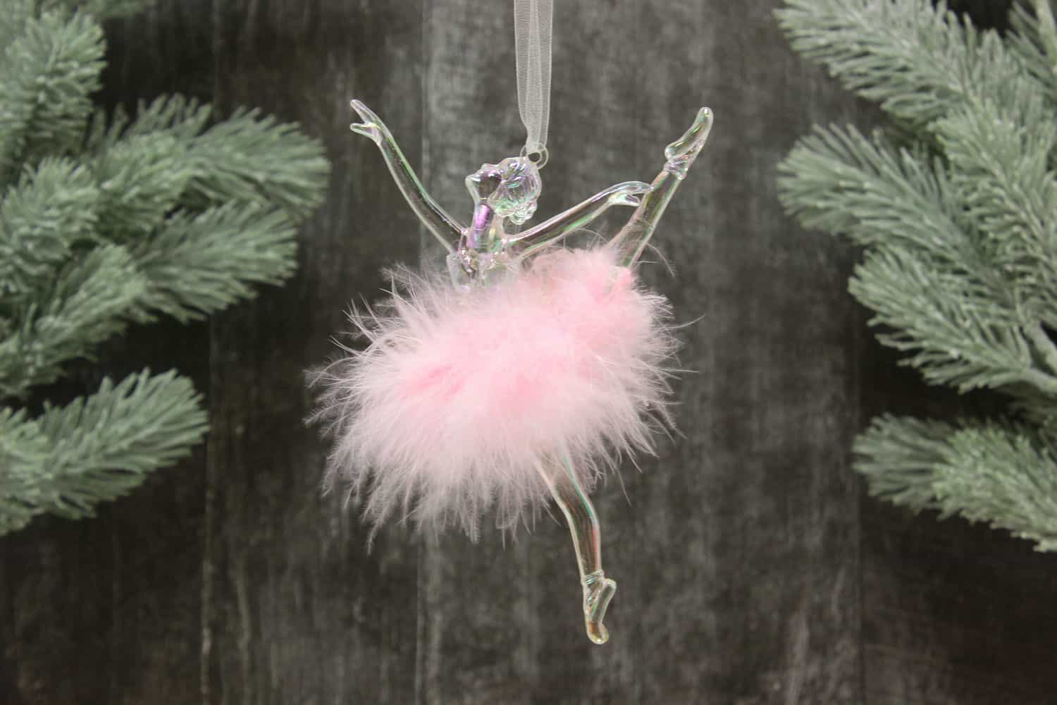 Украшение подвесное Балерина (пластик), 14,8x9,3см, Светло-розовый