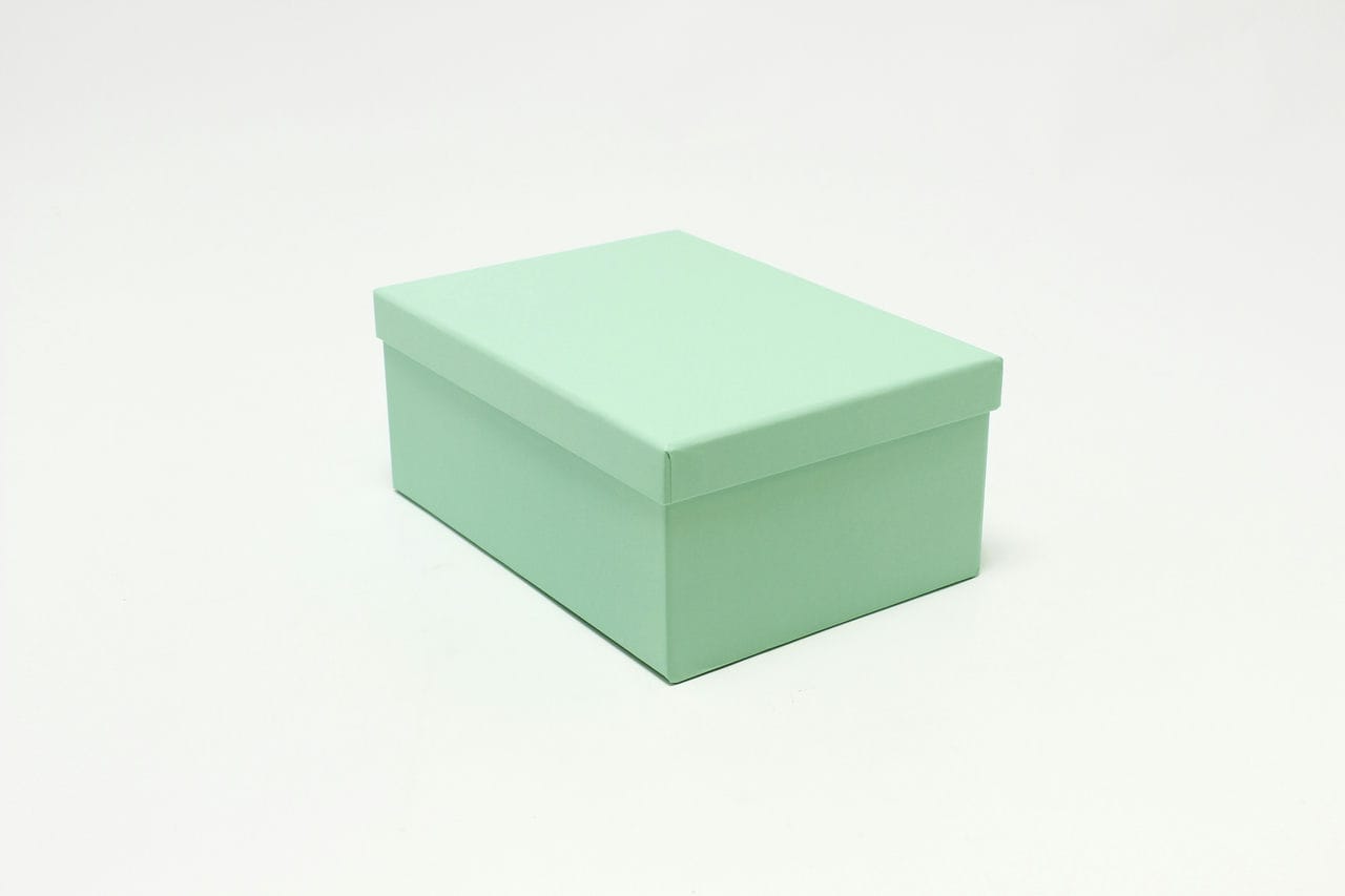 Коробка прямоугольная "Микс" Мятный 24,3*17,6*10,5 см (Арт) 721604/0028-6