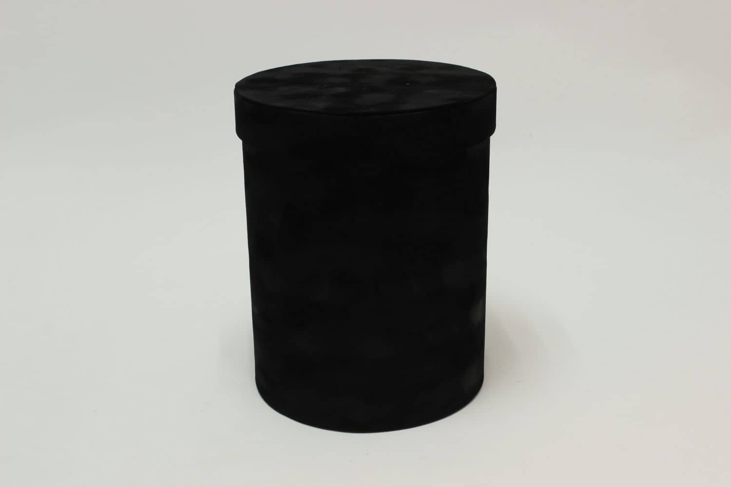Коробка цилиндр бархатная "Velvet" 19*23,5 см, Чёрный (Арт) 720952/6-2